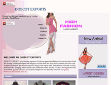 Tablet Screenshot of indicotexports.com